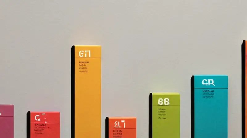 Gráficos de bloques coloridos y organizados