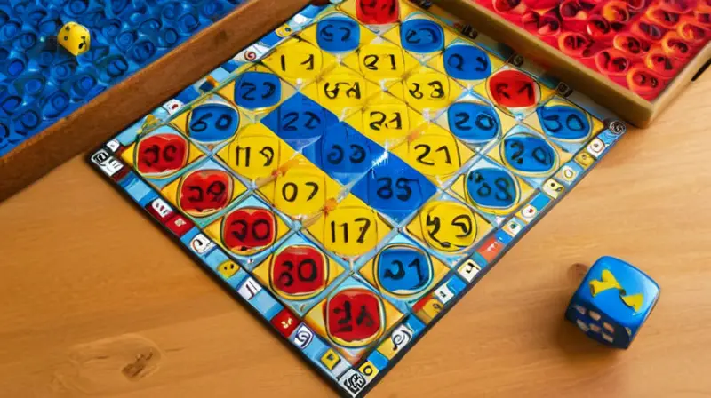 Tablero colorido y atractivo para jugar