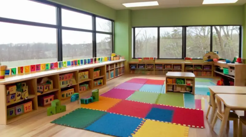 Aula colorida y alegre llena de creatividad