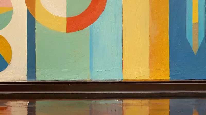 Lienzo vibrante de formas geométricas interconectadas