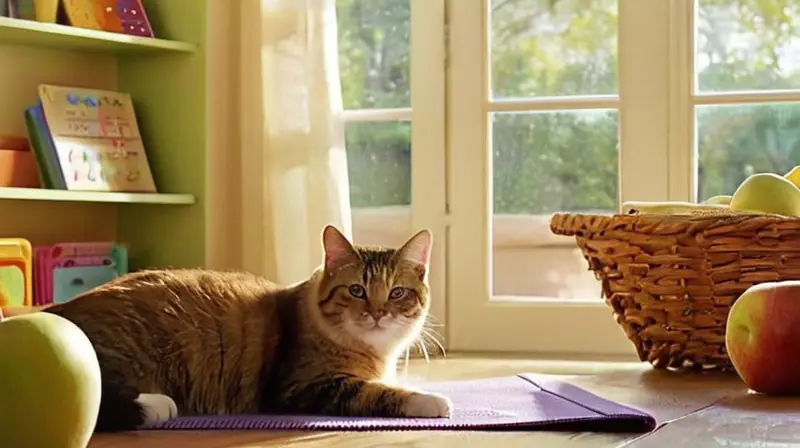 Cocina iluminada y alegre con aprendizaje